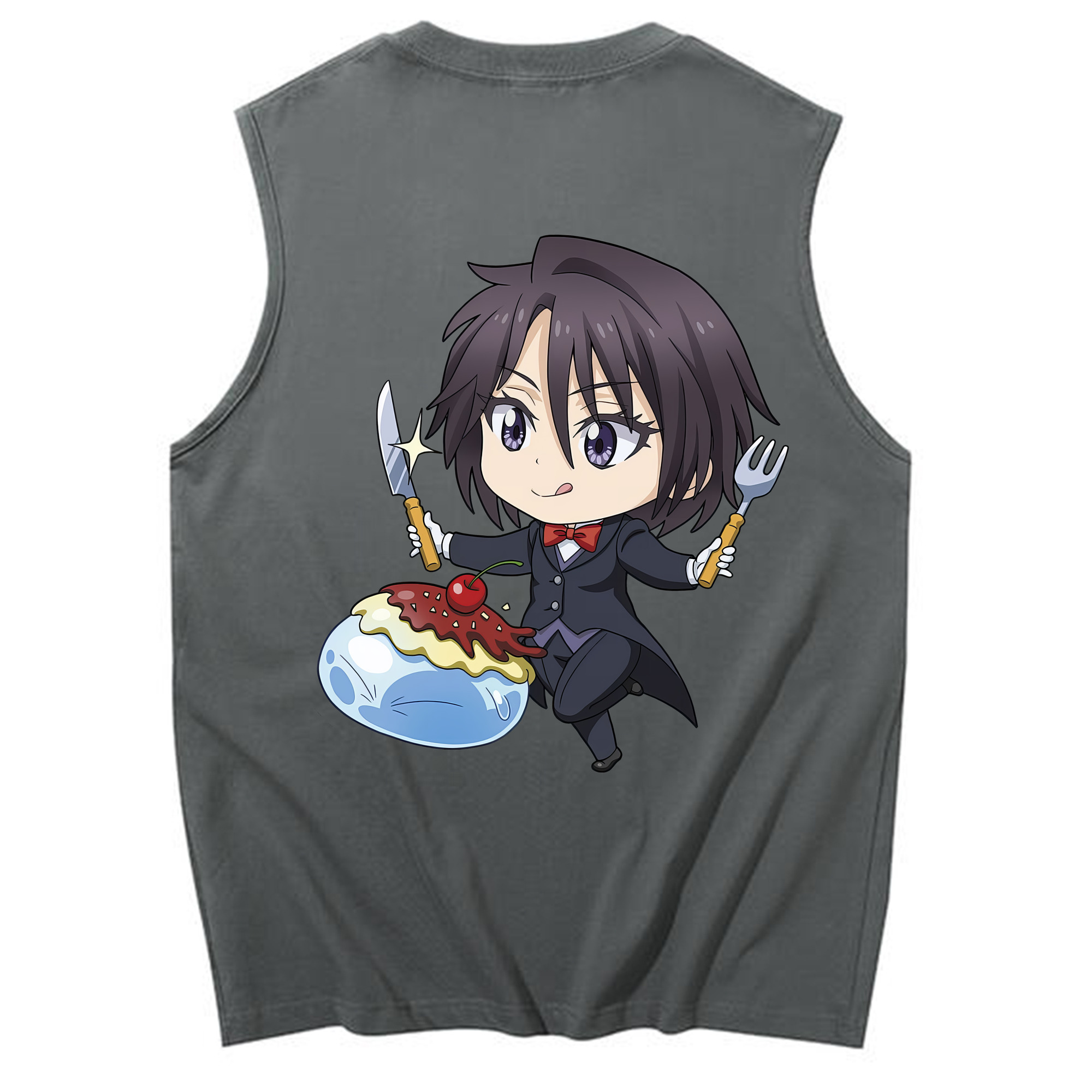 （画像用） 転スラ Regarding Reincarnated to Slime コットン100％タンクトップ（背面プリント）